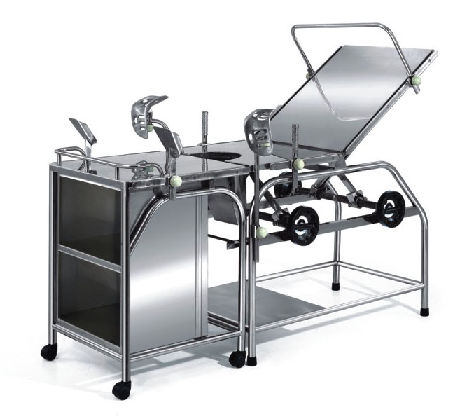 全不锈钢综合产床(带柜)