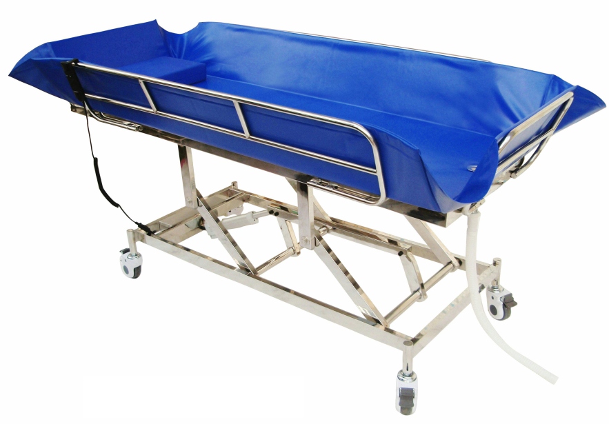 不锈钢电动沐浴床