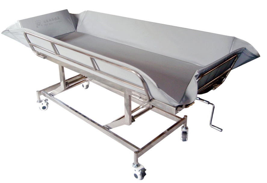 手摇升降不锈钢沐浴床