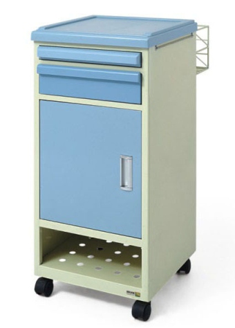 ABS面板钢塑床头柜（带鞋架）